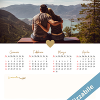 Calendario quadrimestrale sull'amore