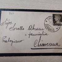 Busta a Lutto 1937/38 CAMPODOLCINO per CHIAVENNA -