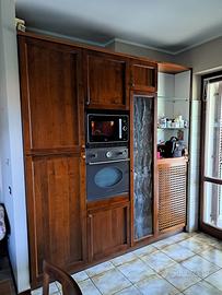 cucina completa in noce e granito 5m totali