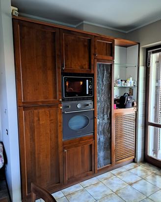 cucina completa in noce e granito 5m totali