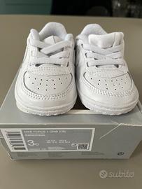 Nike Air Force bianche neonato