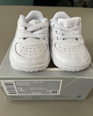 Nike Air Force bianche neonato