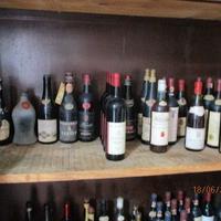 Bottiglie di vino assortito anni 50/60/70/80