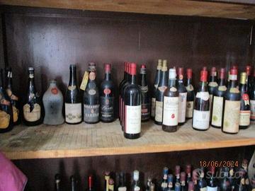 Bottiglie di vino assortito anni 50/60/70/80