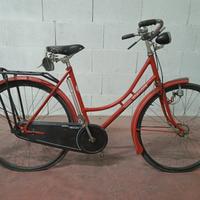 Bicicletta vintage marca Bianchi Rossa 