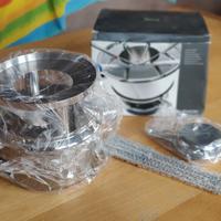 Set fonduta acciaio inox 