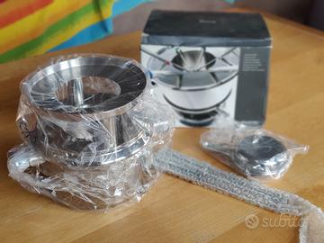 Set fonduta acciaio inox 