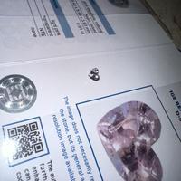 Zaffiro nat. Rosa taglio cuore 0.91ct cert. IGE