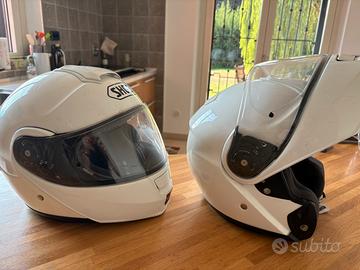 Coppia Caschi  moto modulari Shoei Neotec