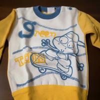 pigiama neonato 24 mesi cotone felpato 