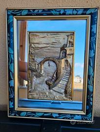 Quadro Vintage Basso Rilievo Lamina Argento 925