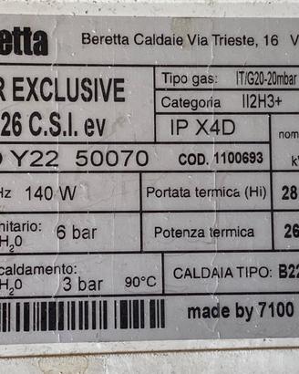 KIT SCHEDE CALDAIA BERETTA EXCLUSIVE MIX 26 csi
