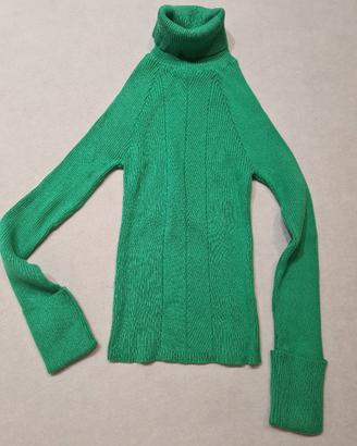 Topshop collo alto verde brillante