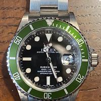 Rolex Submariner 16610 LV Kermit ghiera verde