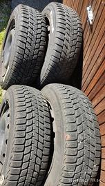  set gomme estive/invernali+cerchi in ferro 