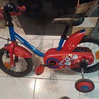 bicicletta con rotelle tg14