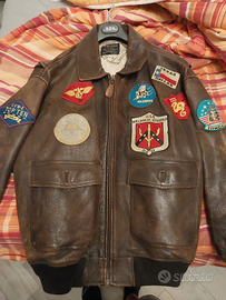 Giubbotto in pelle top gun g1 avirex completo