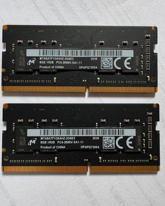Ram iMac 2019 DDR4 2400 (2666V) originali 16GB