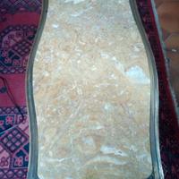 TAVOLINO DA SALOTTO LUIGI XVI CON PIANO DI MARMO
