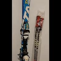 sci ragazzo con racchette