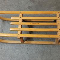 Slitta in legno a due posti Davos