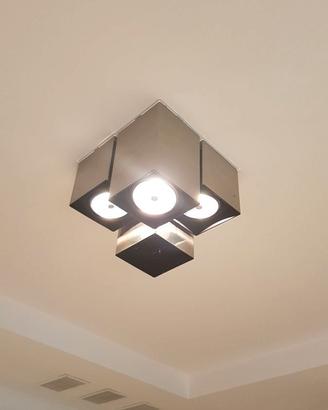 Plafoniera MIZAR 4 luci cubi metallo da soffitto