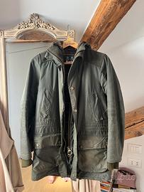 Barbour verde lungo taglia s verde