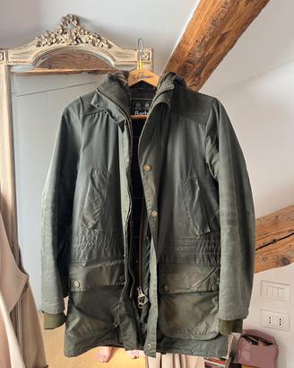 Barbour verde lungo taglia s verde