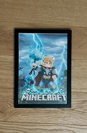 Minecraft-poster con cornice