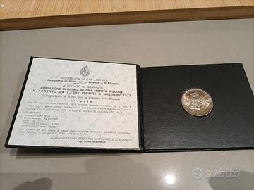 moneta commemorativa san marino