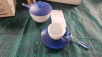 Set Guzzini vintage bianco e blu