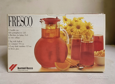 Set bormioli bibite, aperitivo. Mai usato