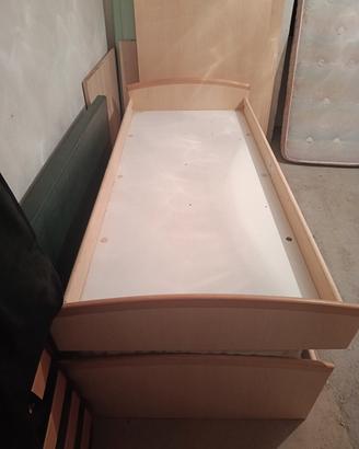 letto a soppalco con struttura 