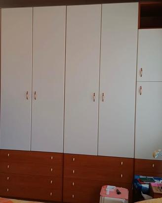 Completo armadio e struttura letto matrimoniale