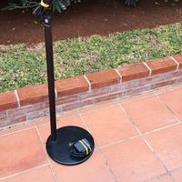 piantana nera girevole alta 1.20 