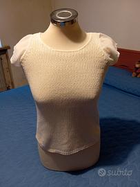 Maglietta con maniche trasparenti