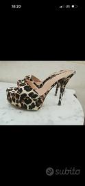 Scarpe decolte leopardate