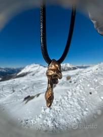 Collana in ottone natural