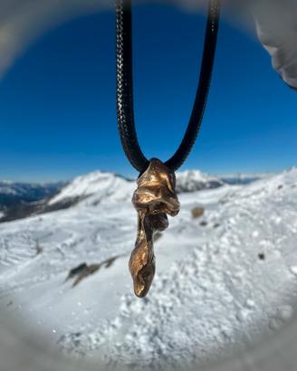 Collana in ottone natural