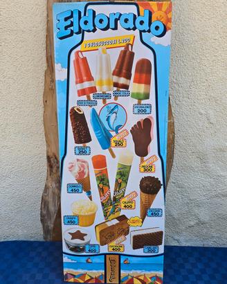 Insegna Tabella Gelati Eldorado Squalo