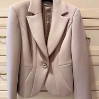 Giacca Blazer beige con bottone donna