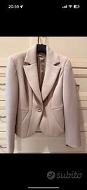 Giacca Blazer beige con bottone donna