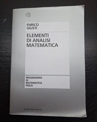 Libro Elementi di analisi matematica