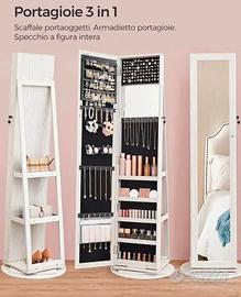 specchio portagioie girevole figura intera