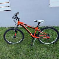 Bicicletta ragazzo MTB - arancione - vortex