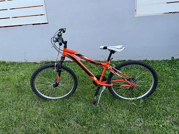 Bicicletta ragazzo MTB - arancione - vortex