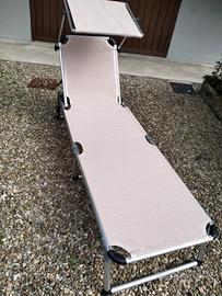 Lettino in alluminio