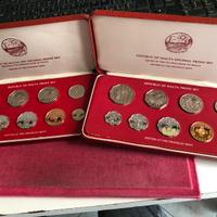 Monete Malta 1976-1977 Proof in confezione