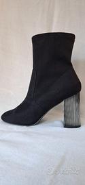 Karisma soft nero tacco argento