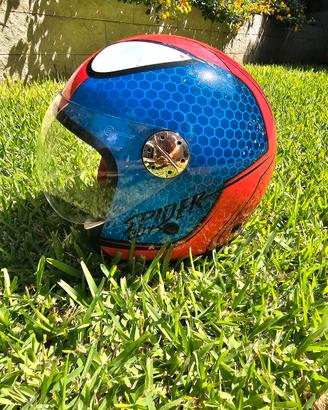 Casco moto per ragazzo  Spiderman